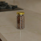 450 ML Hexagonal Glass Jars with Black & Gold Cap