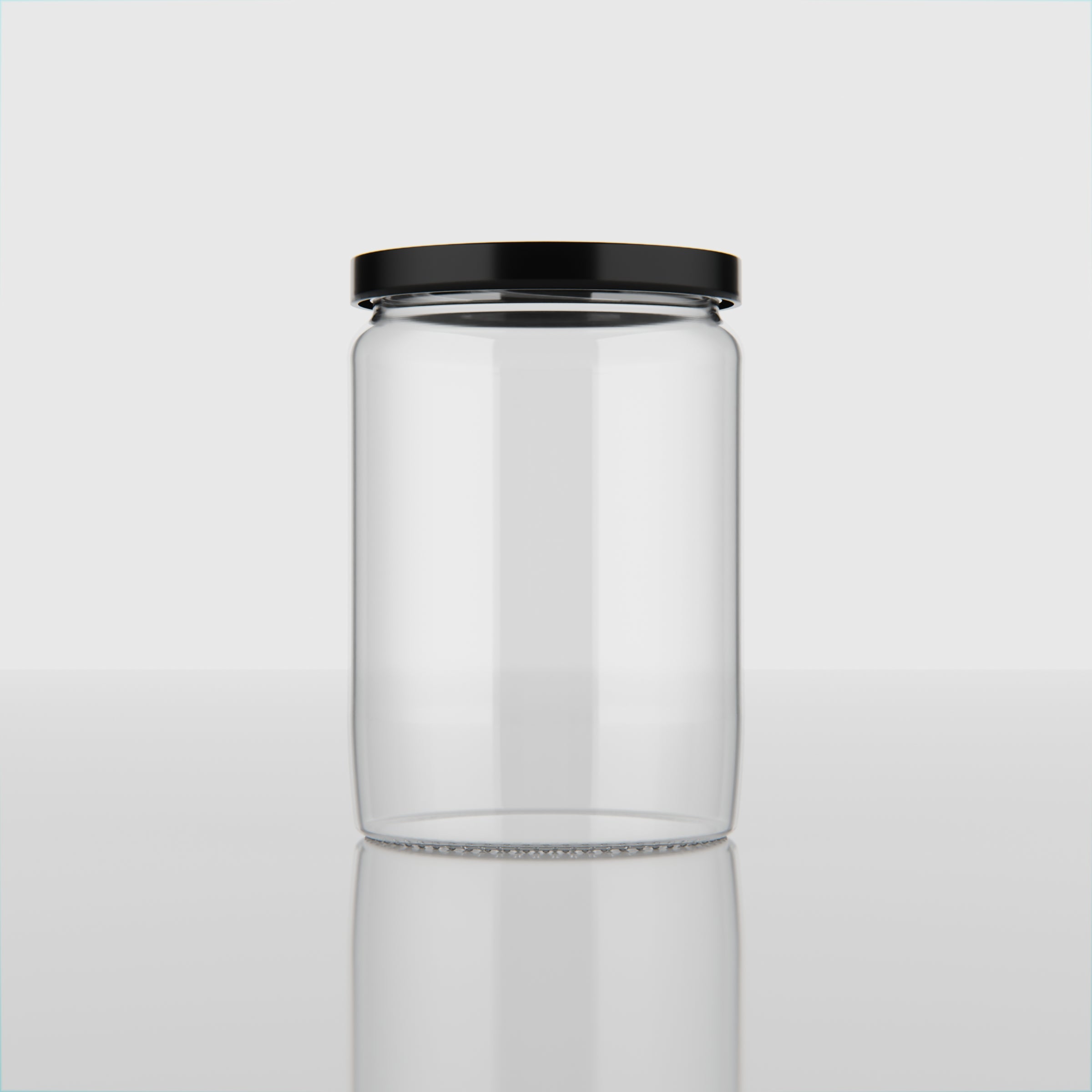 500 ML Butter Glass Jar with Black & Gold Cap
