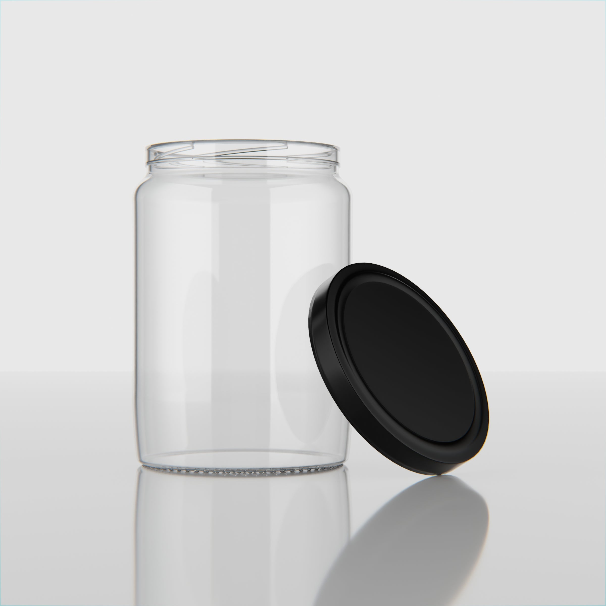 500 ML Butter Glass Jar with Black & Gold Cap
