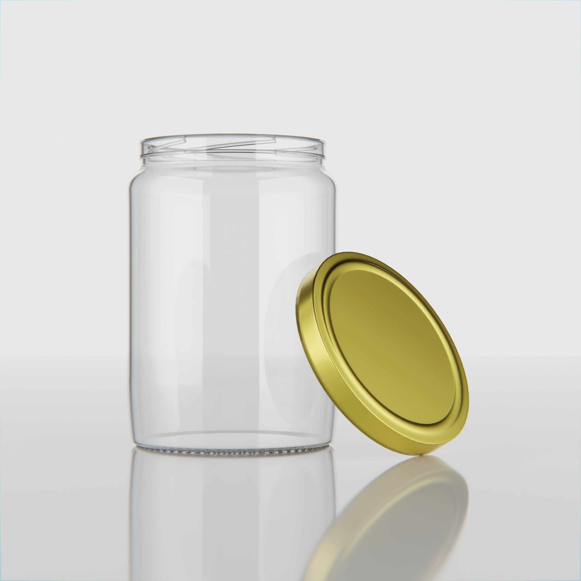 500 ML Butter Glass Jar with Black & Gold Cap