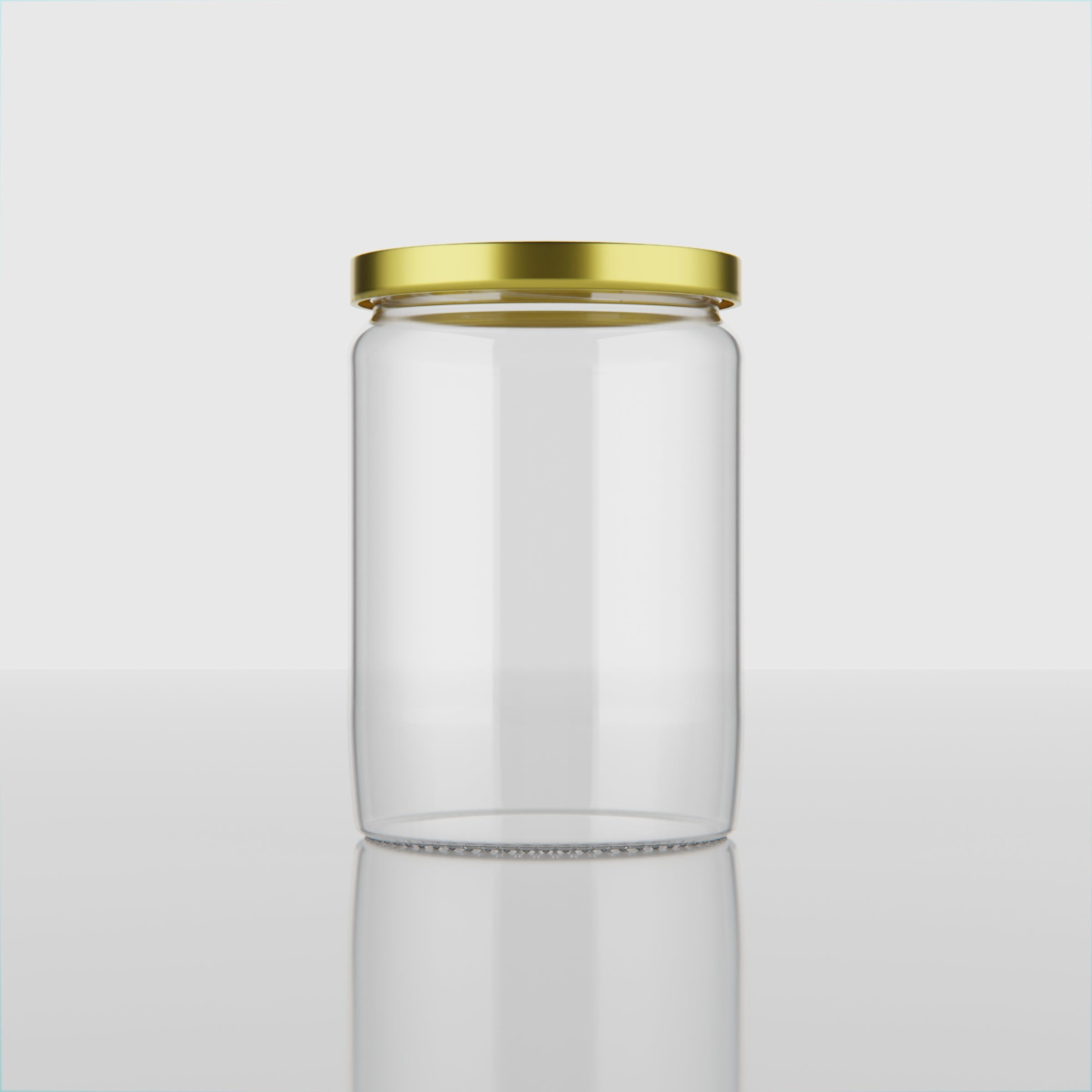 500 ML Butter Glass Jar with Black & Gold Cap