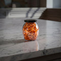 500 ML Matka Glass Jar with Black Airtight Cap