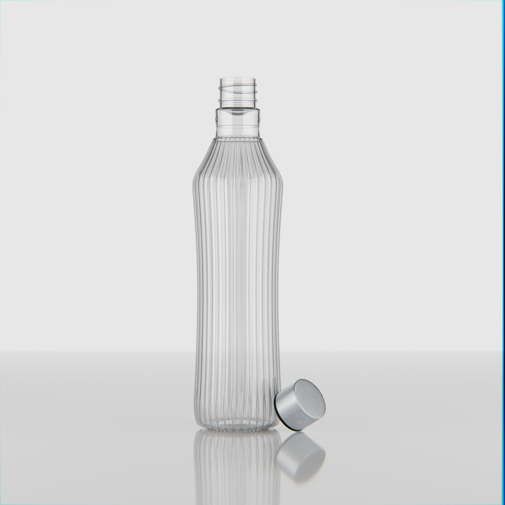 500 ML Glass Water Bottle with Stainless Steel Cap