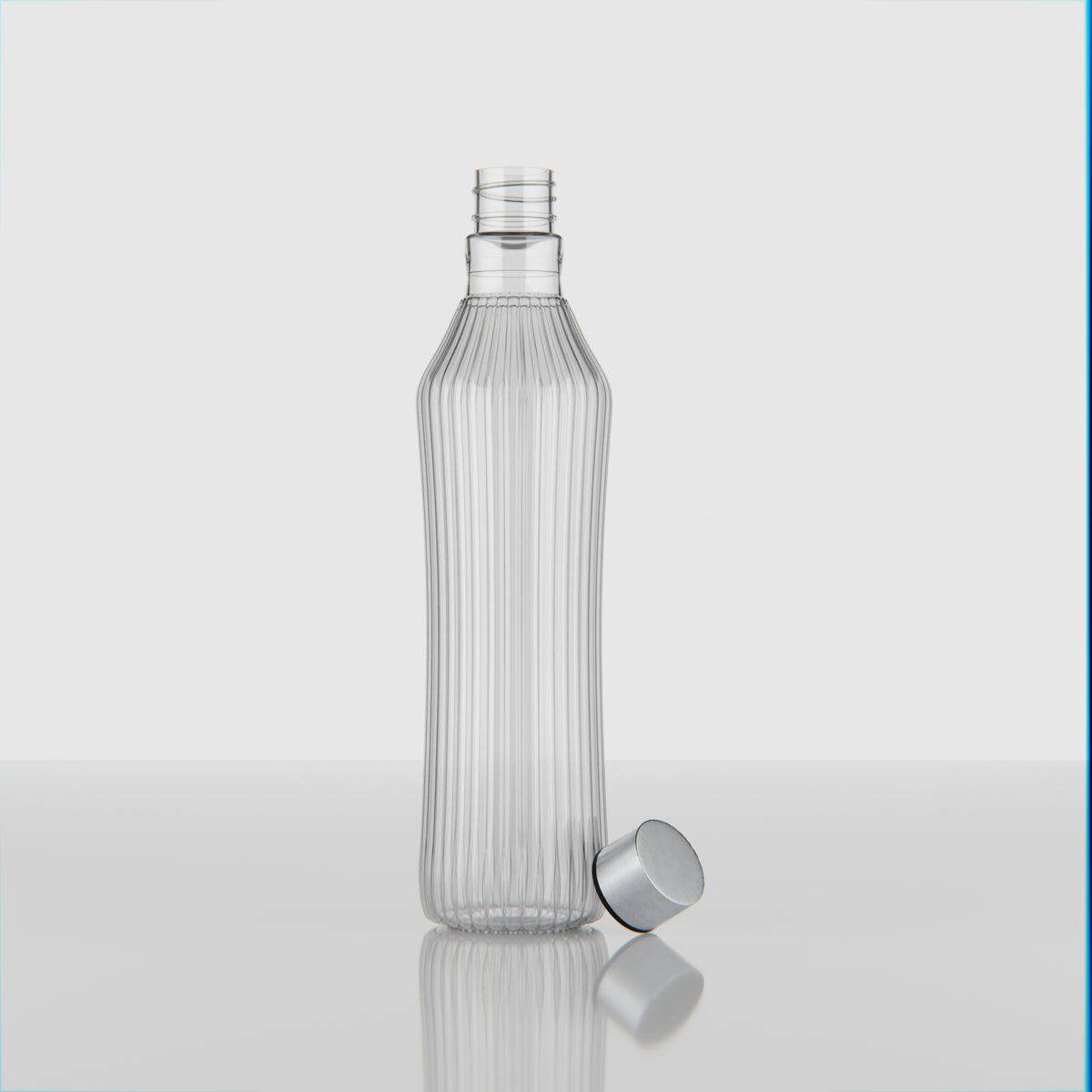 500 ML Glass Water Bottle with Stainless Steel Cap