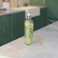500 ML Glass Water Bottle with Stainless Steel Cap