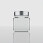 600 ML Cubical Glass Jar