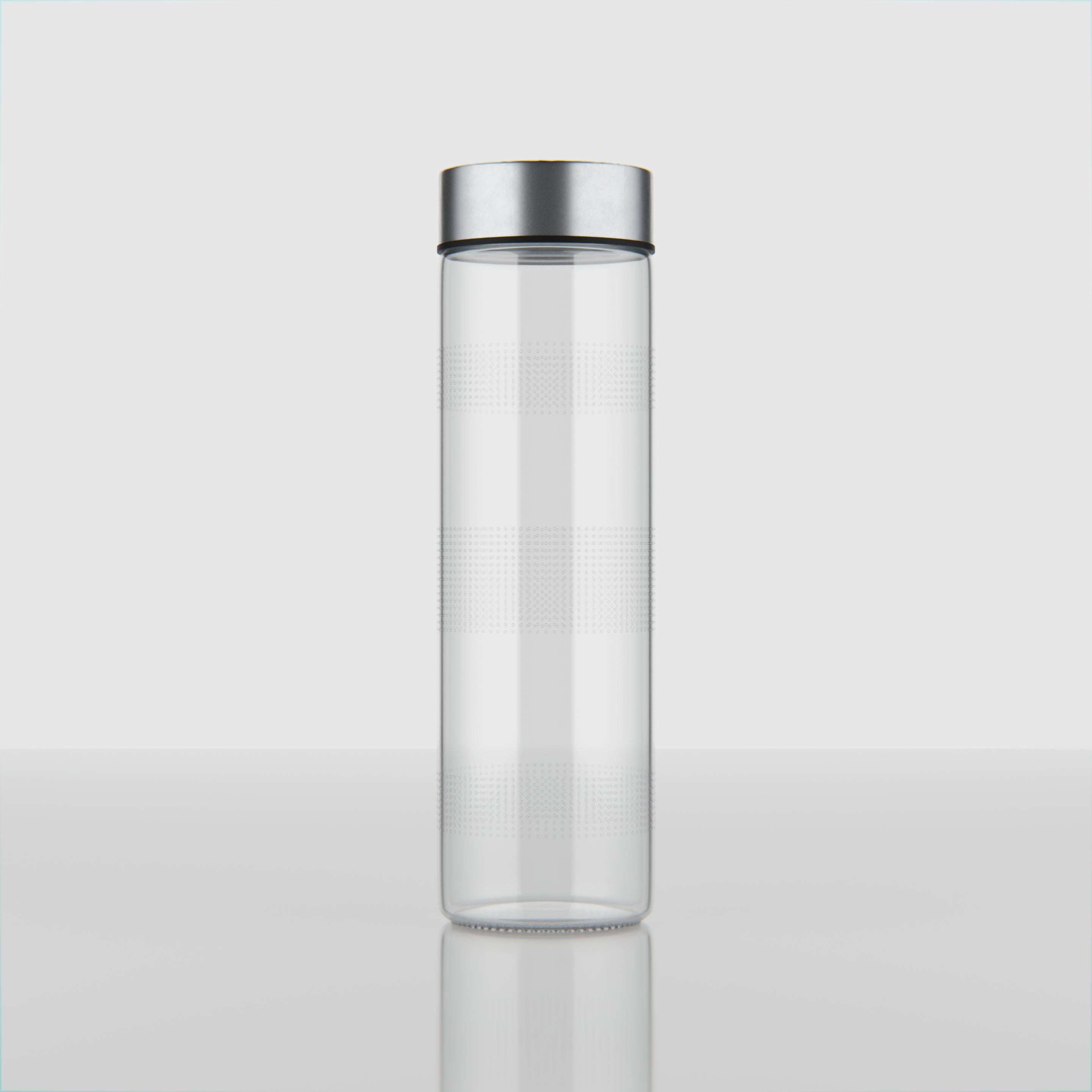 750 ML Glass Water Bottle with Big Steel Cap
