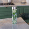 750 ML Glass Water Bottle with Big Steel Cap
