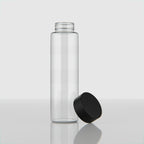 750 ML Glass Water Bottle with Steel & Black Cap