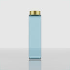 750 ML Snow Blue Glass Bottle with Gold & Silver Cap