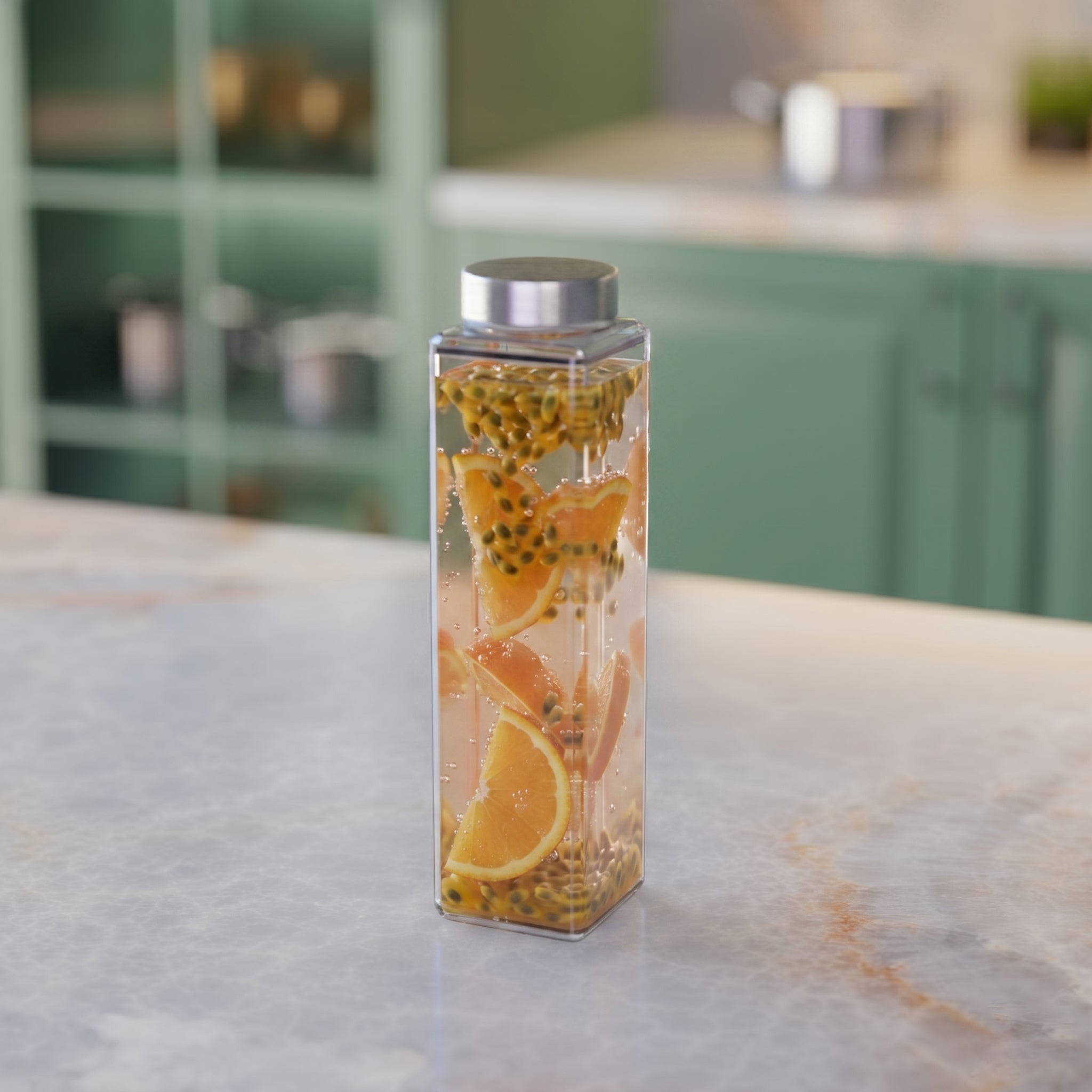 750 ML Snow Glass Water Bottle