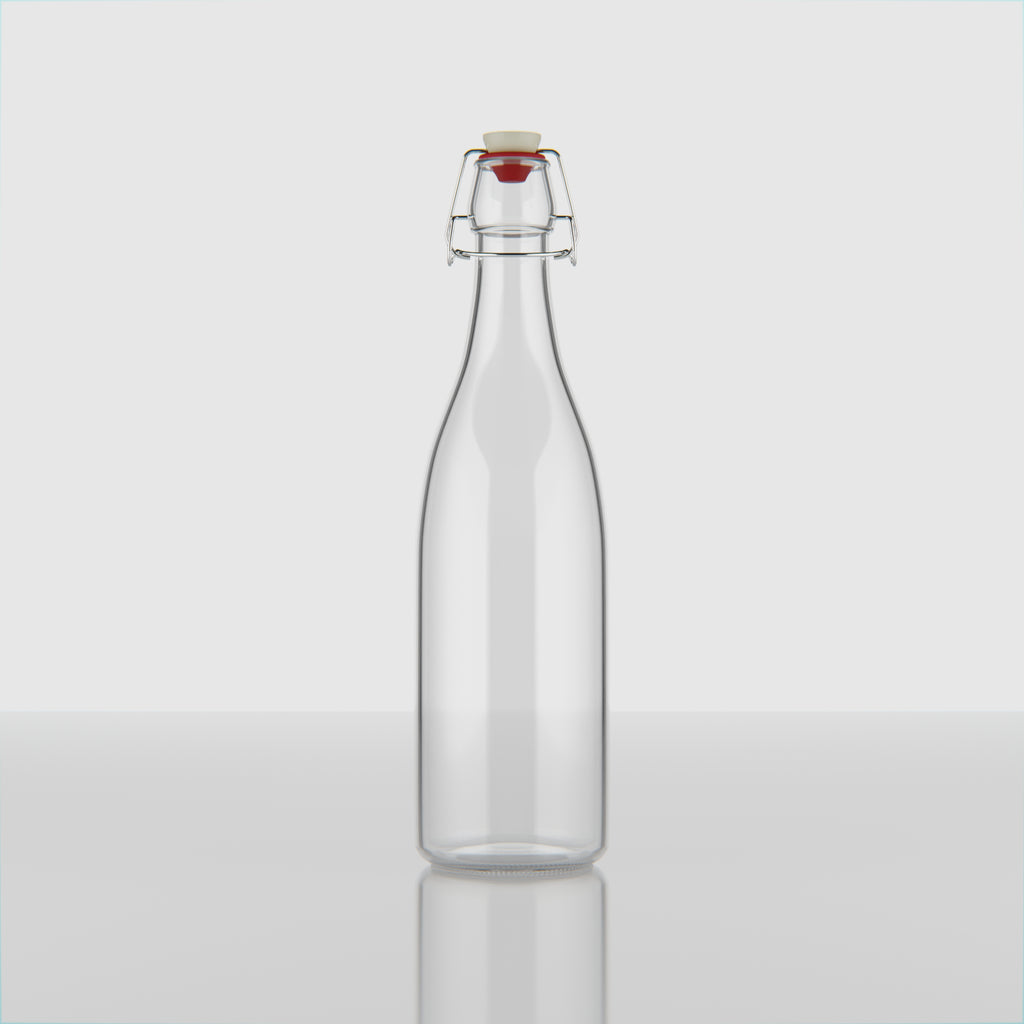 750 ML Clip Lock Glass Bottle