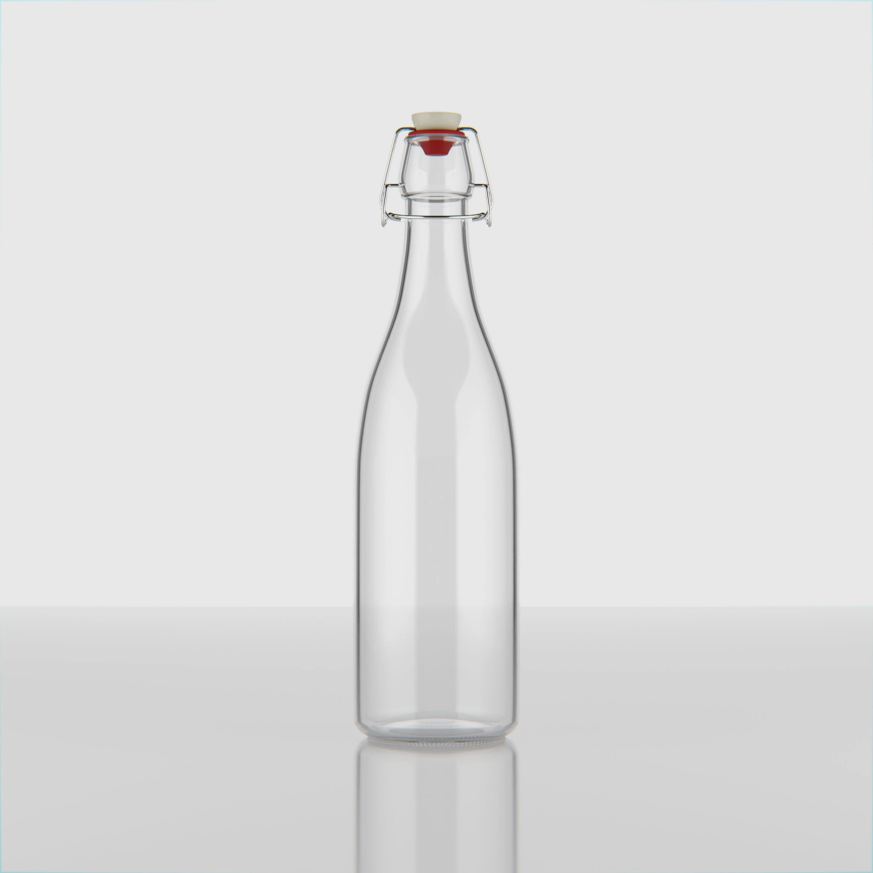 750 ML Clip Lock Glass Bottle