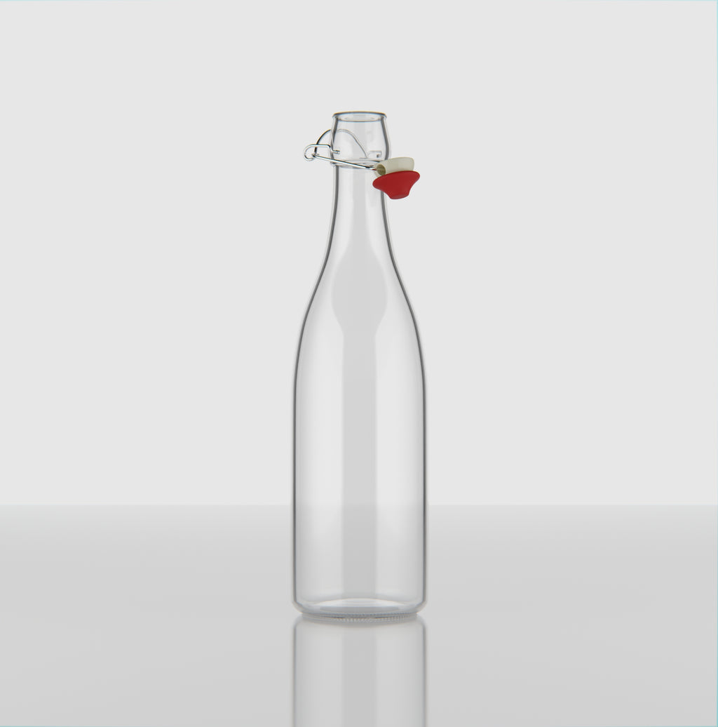 750 ML Clip Lock Glass Bottle