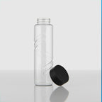 750 ML Twirl Glass Water Bottle with Steel & Black Cap