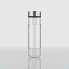750 ML Crystal Glass Water Bottle with Steel & Black Cap
