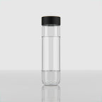 750 ML Crystal Glass Water Bottle with Steel & Black Cap