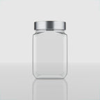 800 ML Cubical Glass Storage Jars