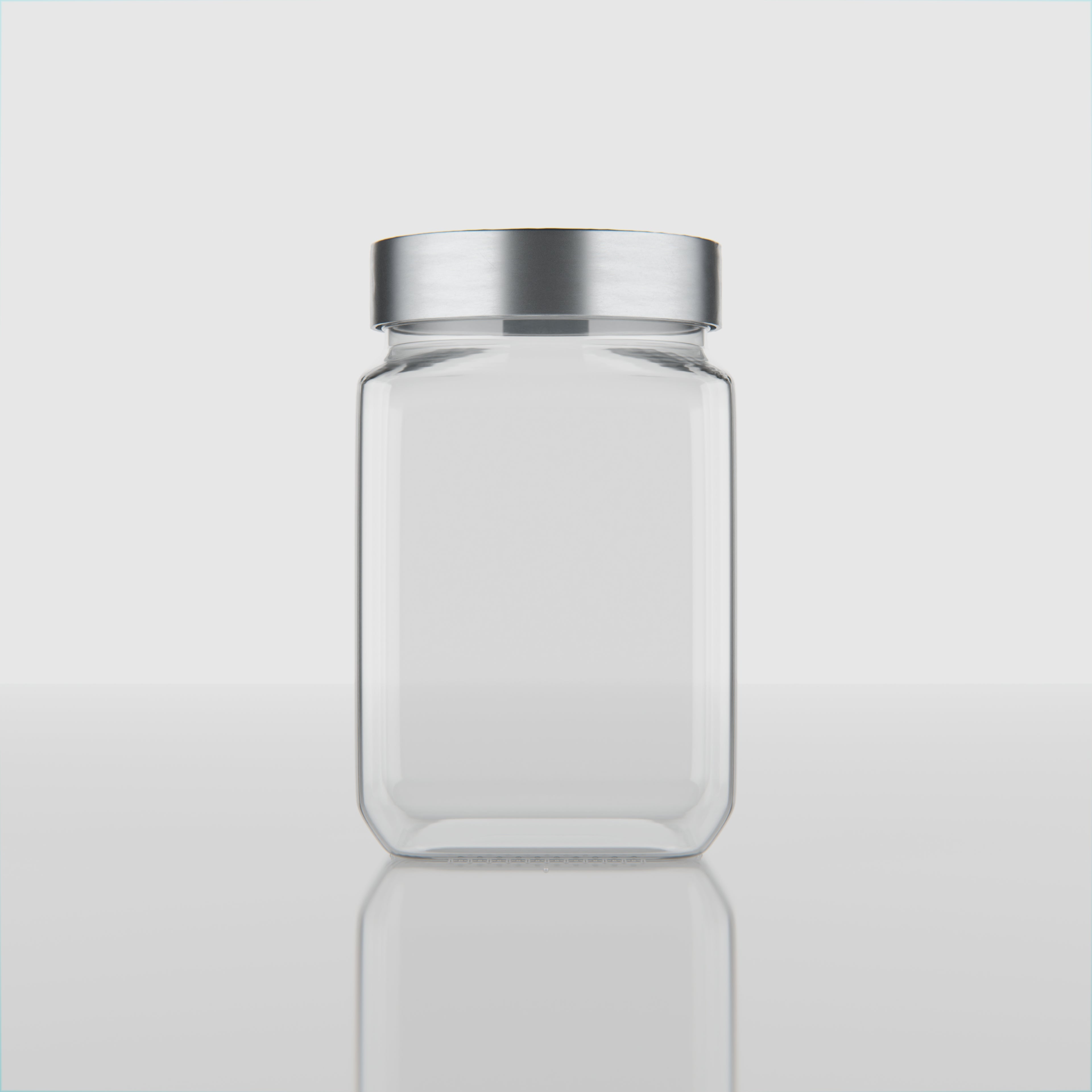 800 ML Cubical Glass Storage Jars