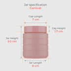 300 ML Pink Carnival Jar