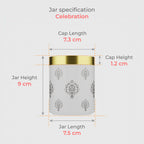 240 ML 8 OZ Royal Celebration Jar