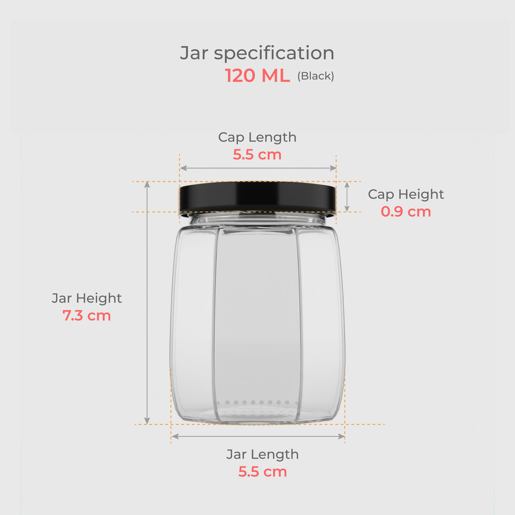 120 ML Crown Glass Jar