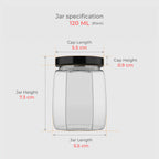 120 ML Crown Glass Jar