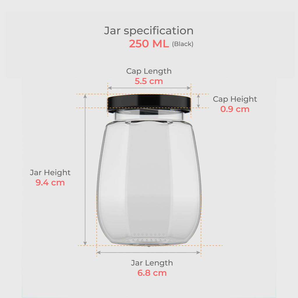 250 ML Crown Glass Jar