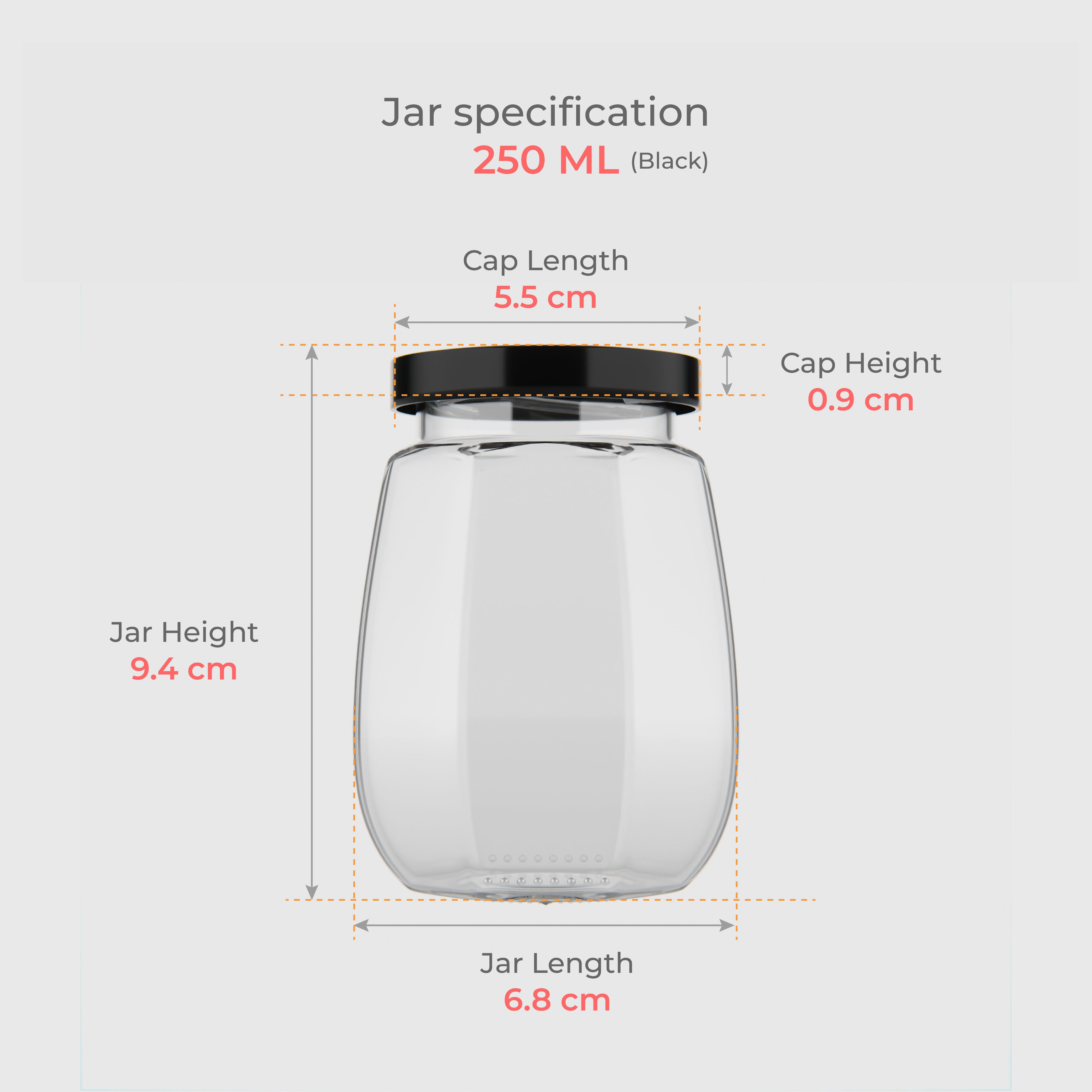 250 ML Crown Glass Jar