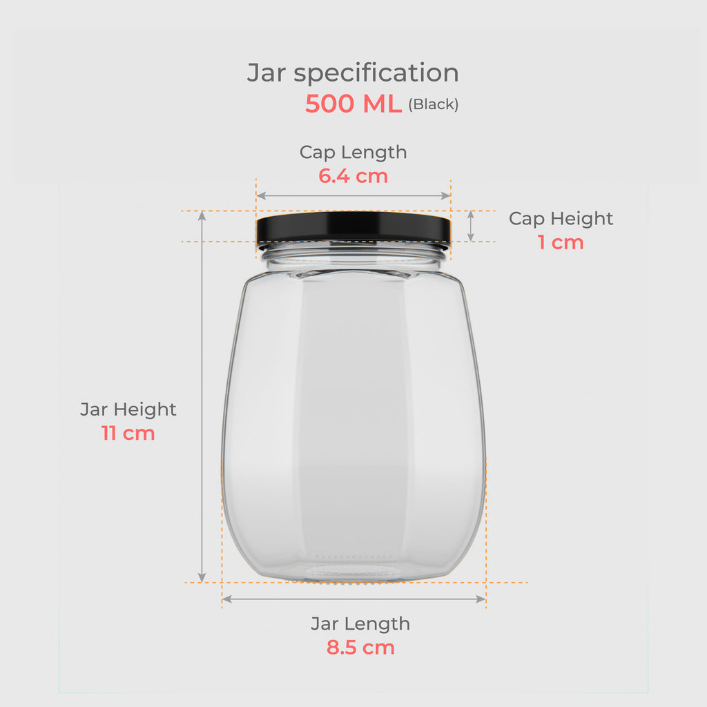 500 ML Crown Glass Jar