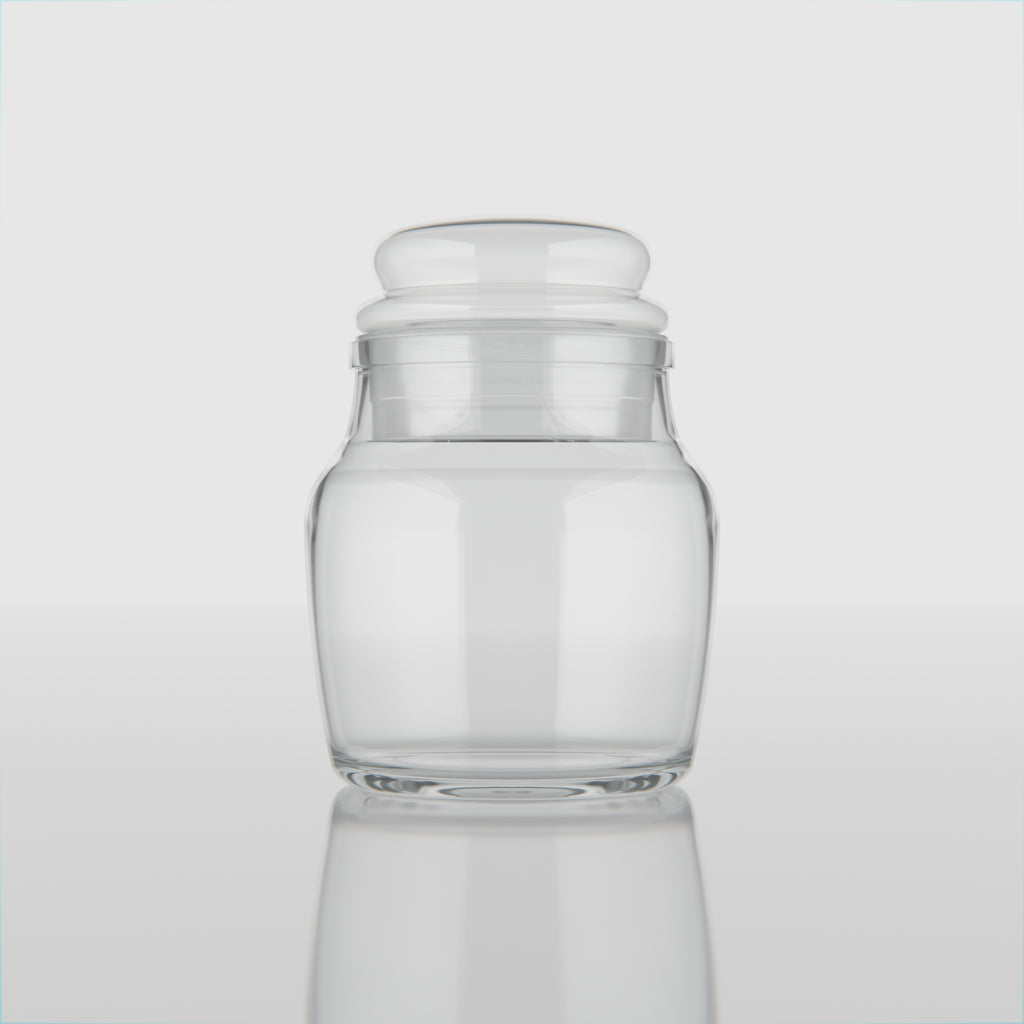 145 ML Clear Glass Jar with Glass Lid