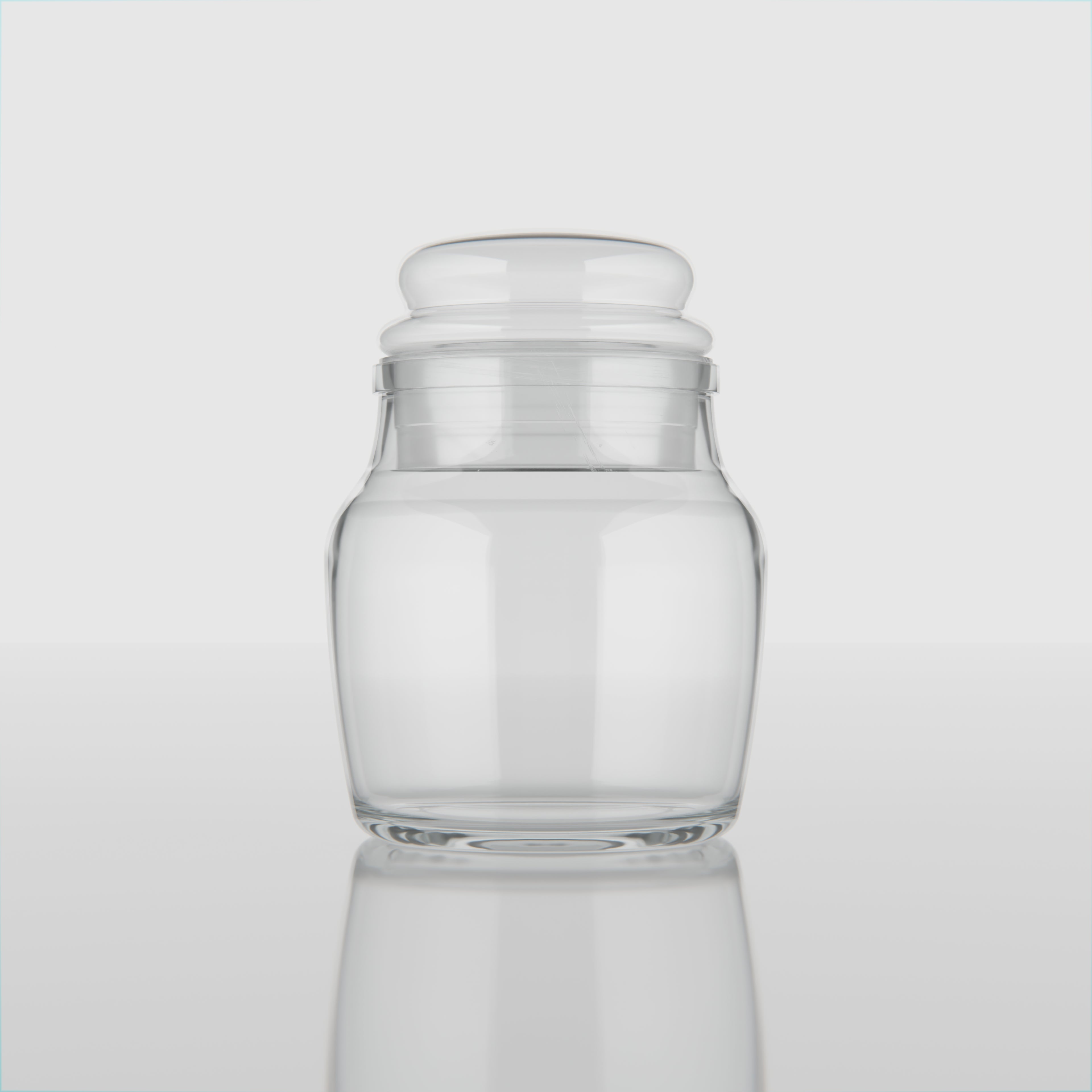 145 ML Clear Glass Jar with Glass Lid