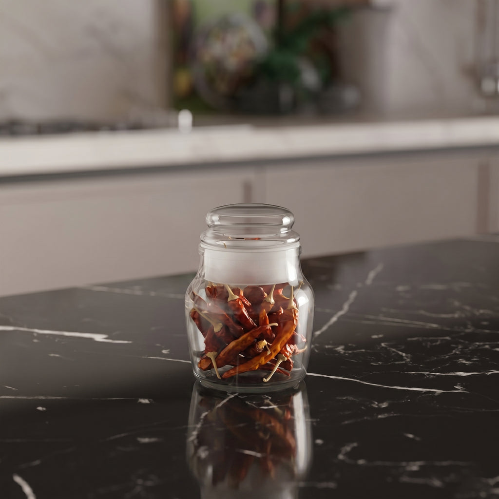 145 ML Clear Glass Jar with Glass Lid