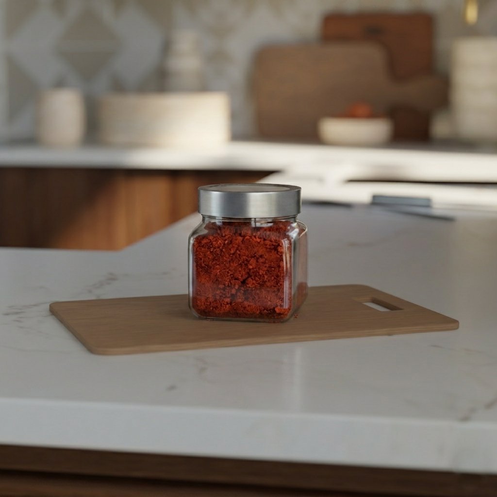 600 ML Cubical Glass Jar