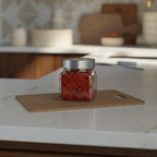 600 ML Cubical Glass Jar