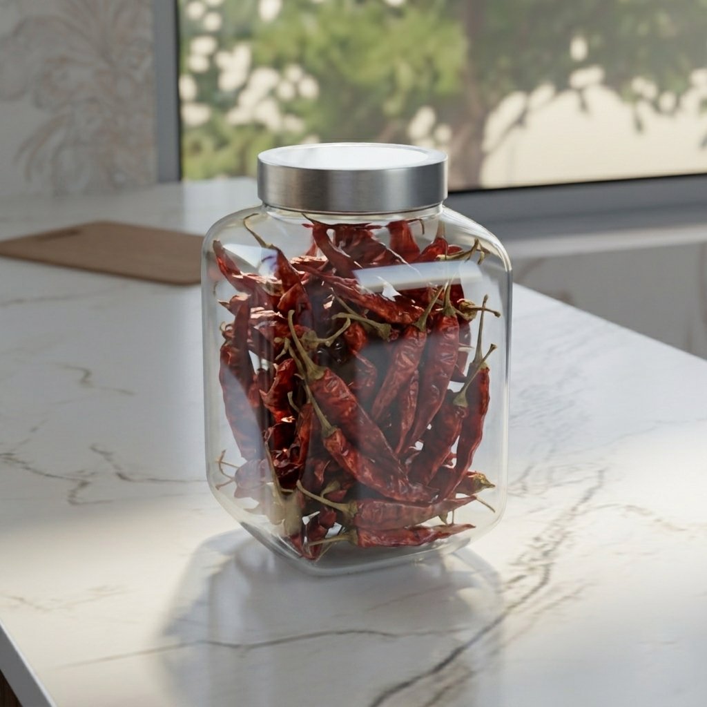 2200 ML Cubical Glass Storage Jars