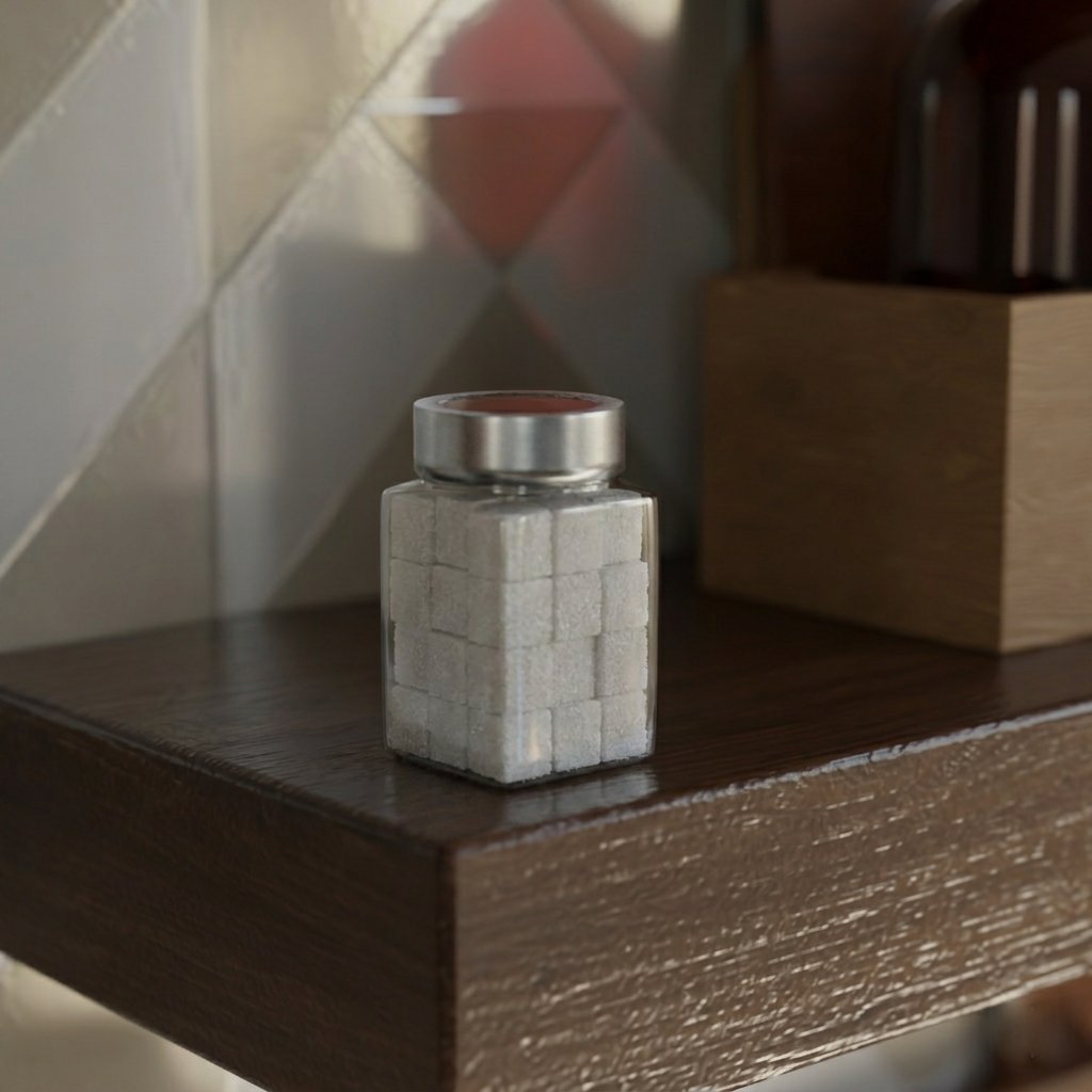 300 ML Cubical Glass Jar