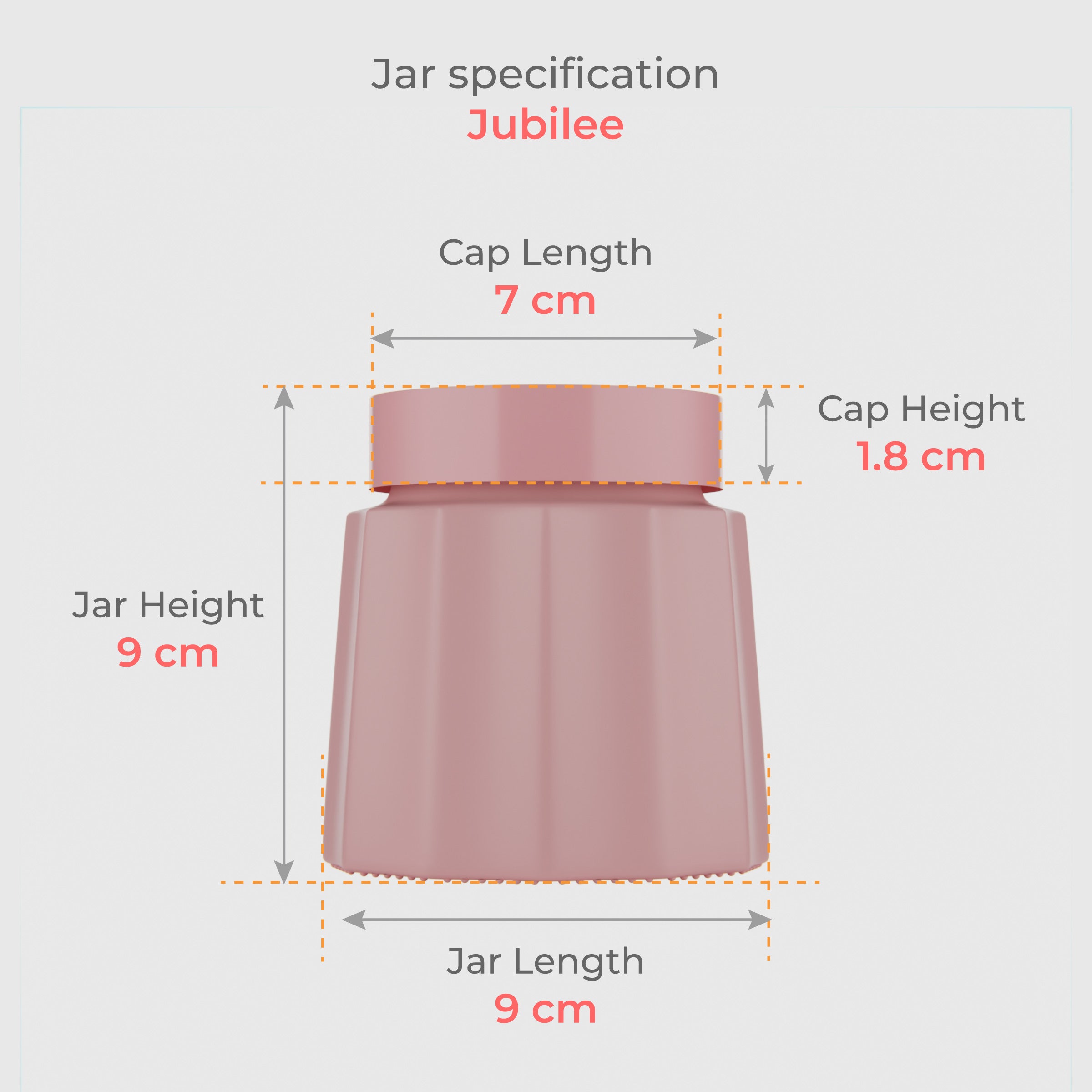 300 ML Pink Jubilee Jar