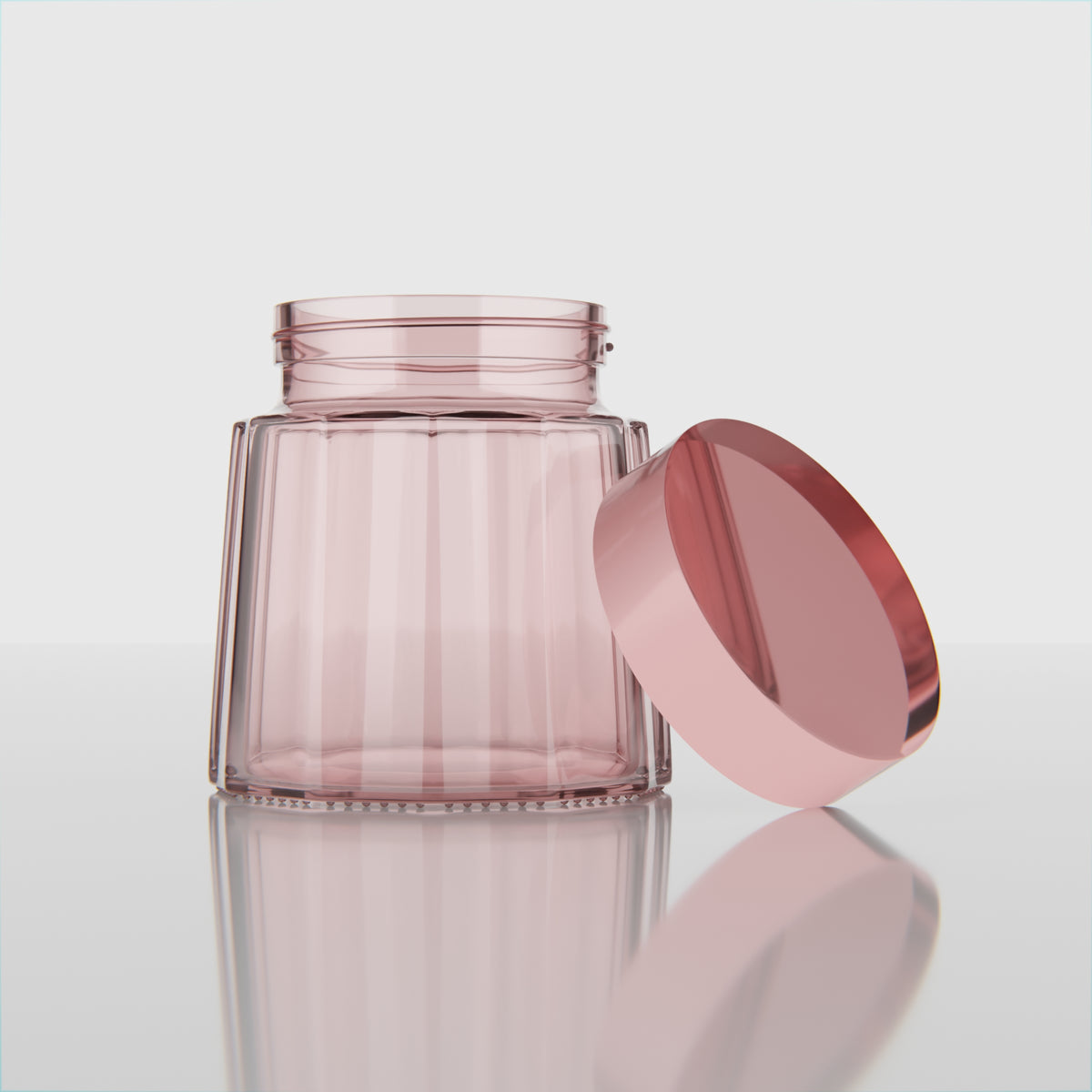 300 ML Jubilee Transparent Red Glass Jar