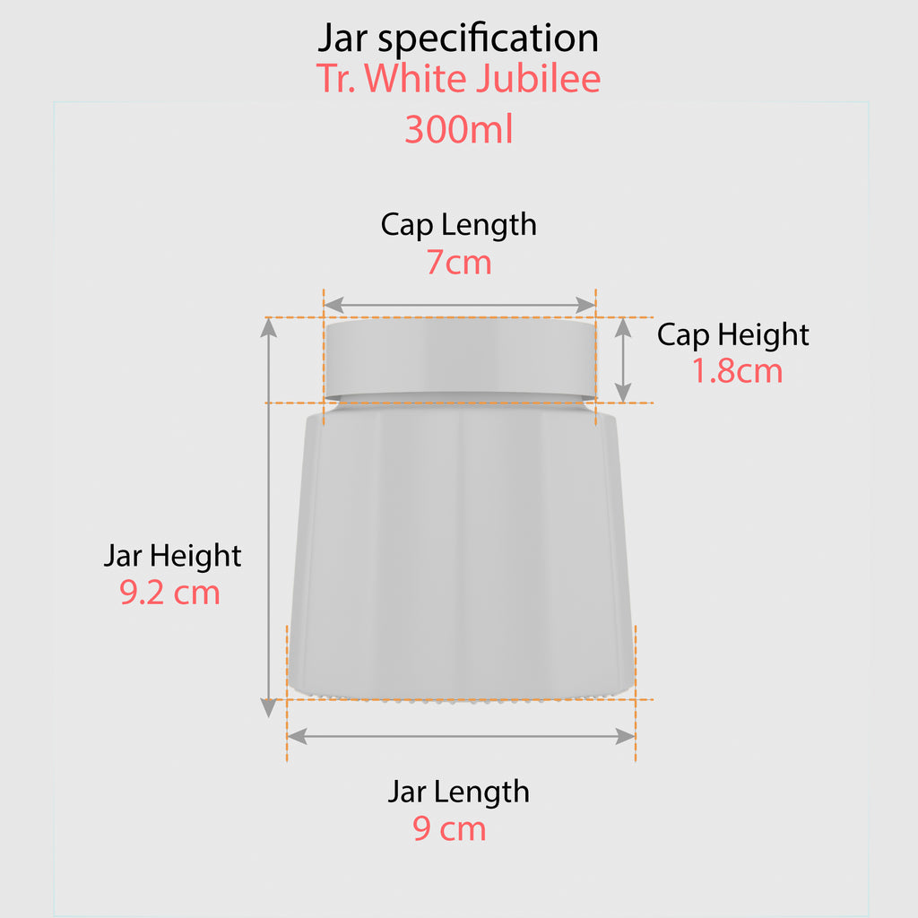 300 ML White Jubilee Decoration Jar