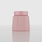 300 ML Jubilee Transparent Matte Pink Glass Jar