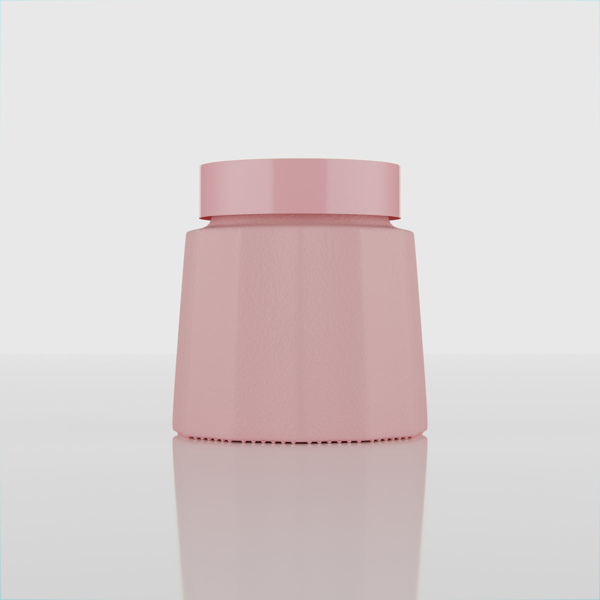 300 ML Jubilee Transparent Matte Pink Glass Jar