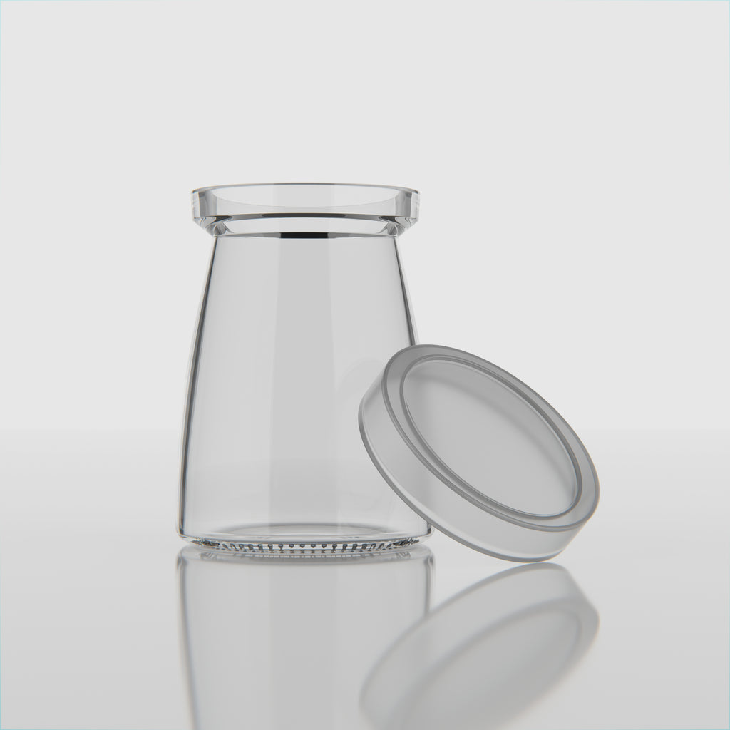 150 ML Clear Glass Jars with Silicone Lid