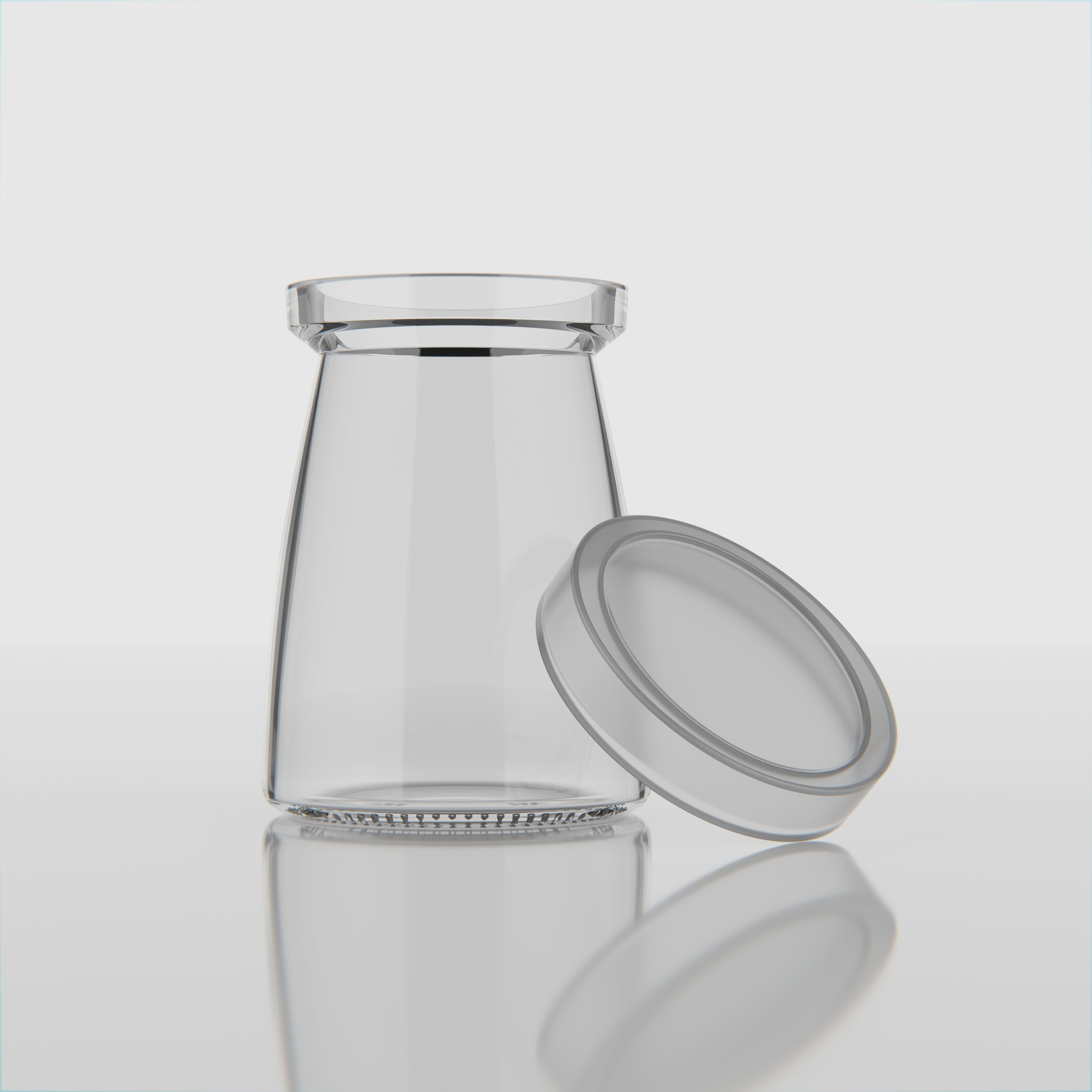 150 ML Clear Glass Jars with Silicone Lid