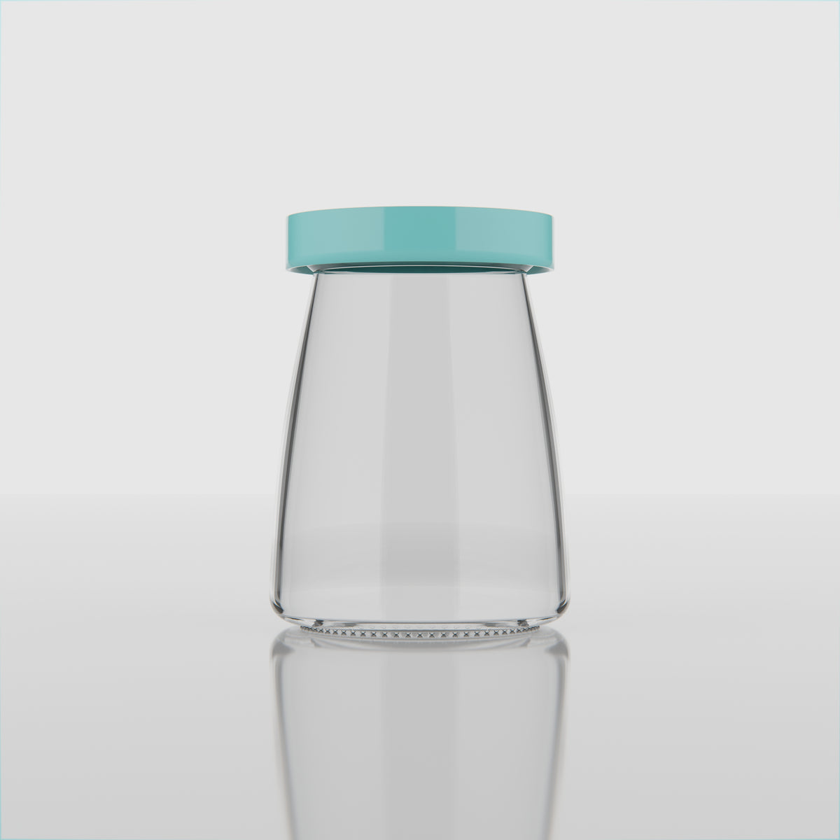 150 ML JUICY Glass Storage Jar with Blue Lid