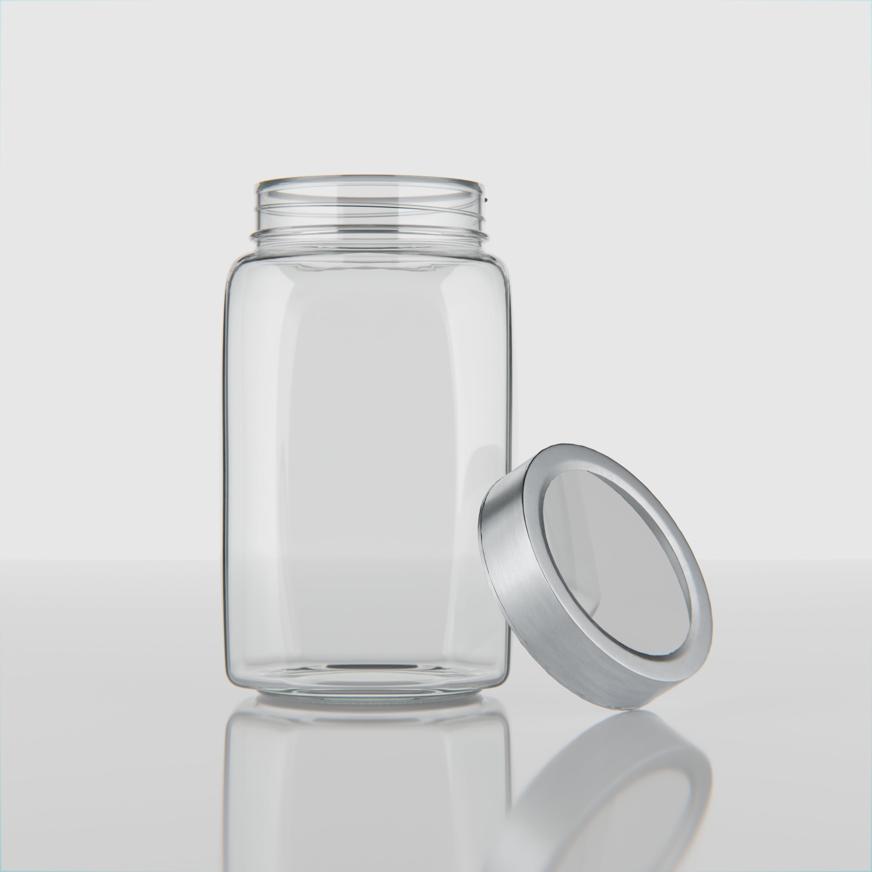 1000 ML Glass Storage Jars with Steel Lid