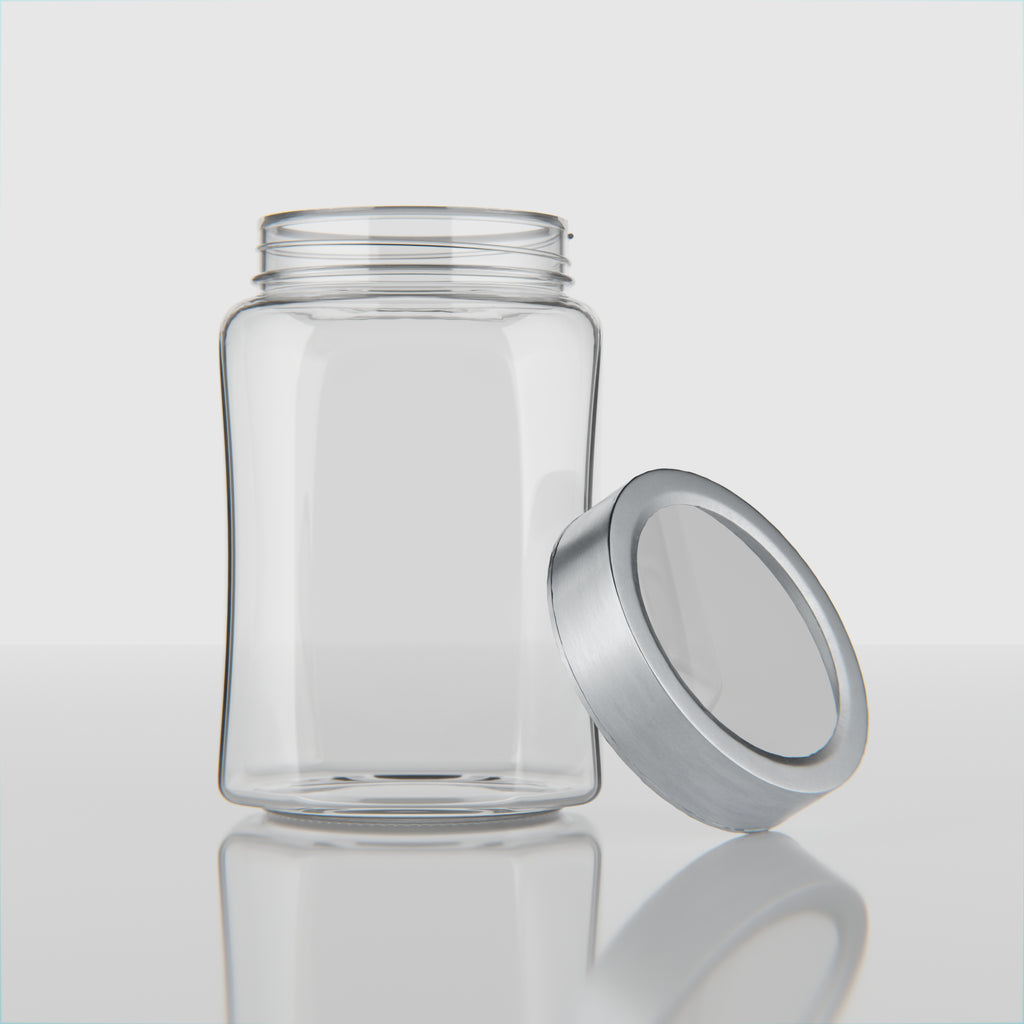 800 ML Glass Storage Jar with Stainless Steel Lid