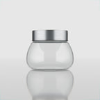 300 ML Oval Glass Jar with Steel Lid