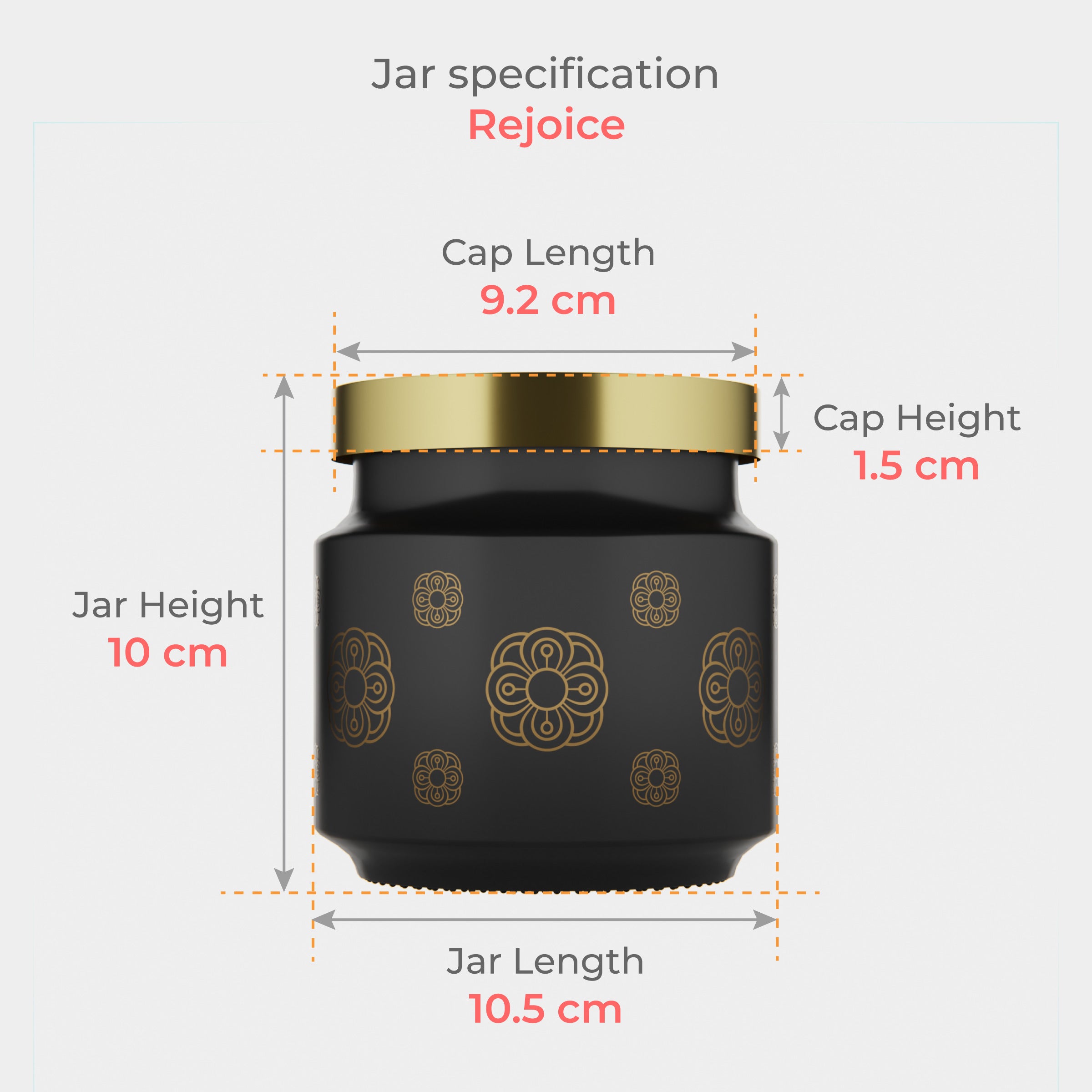 600 ML Rejoice Black Butta Jar