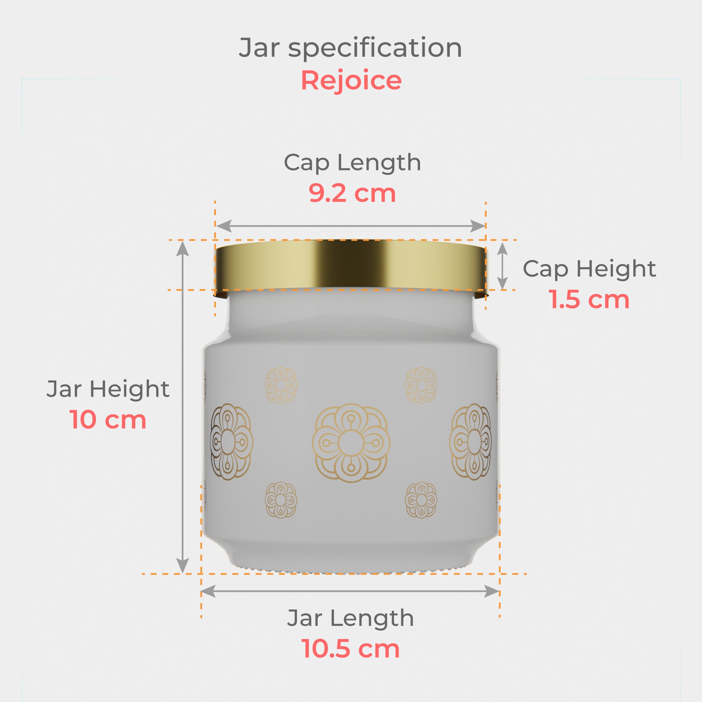 600 ML Rejoice White Butta Jar